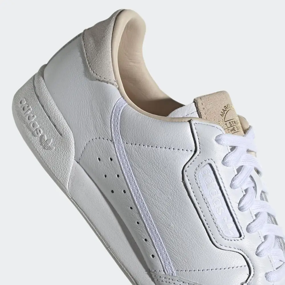 ADIDAS ORIGINAL CONTINENTAL 80 кожа мужская модная для езды белая бежевая|Беговая обувь| |