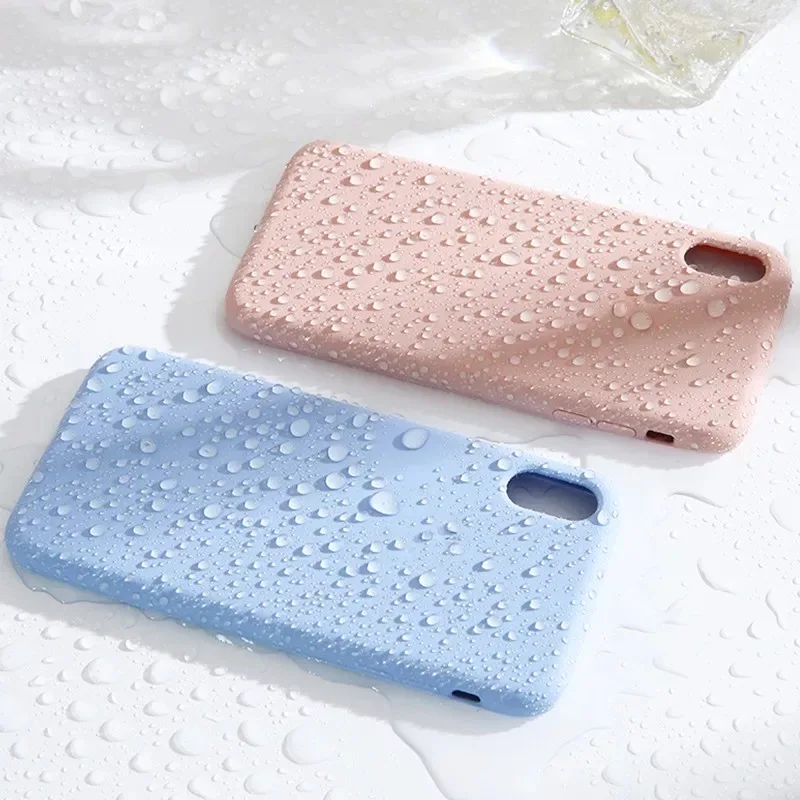Liquid Silicone Case for iPhone XS Soft Back Protector with High Quality Smartphone | Мобильные телефоны и аксессуары