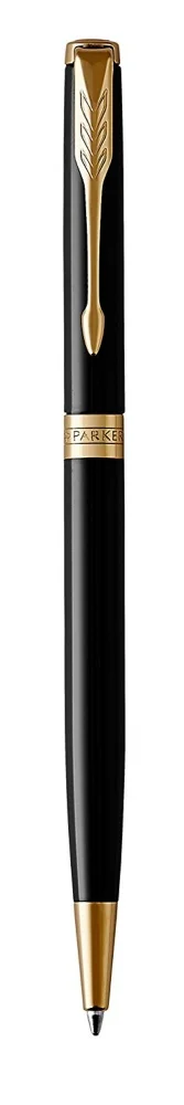 Шариковая ручка Parker Sonnet Slim Lacquer Deep Black GT 1931498|Шариковые ручки| |