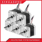 Шаговый двигатель Nema 17, 5 шт., 42bygh, 1,5 А (17HS4401), 4-проводной кабель 1 м для 3D-принтера, CNC, XYZ