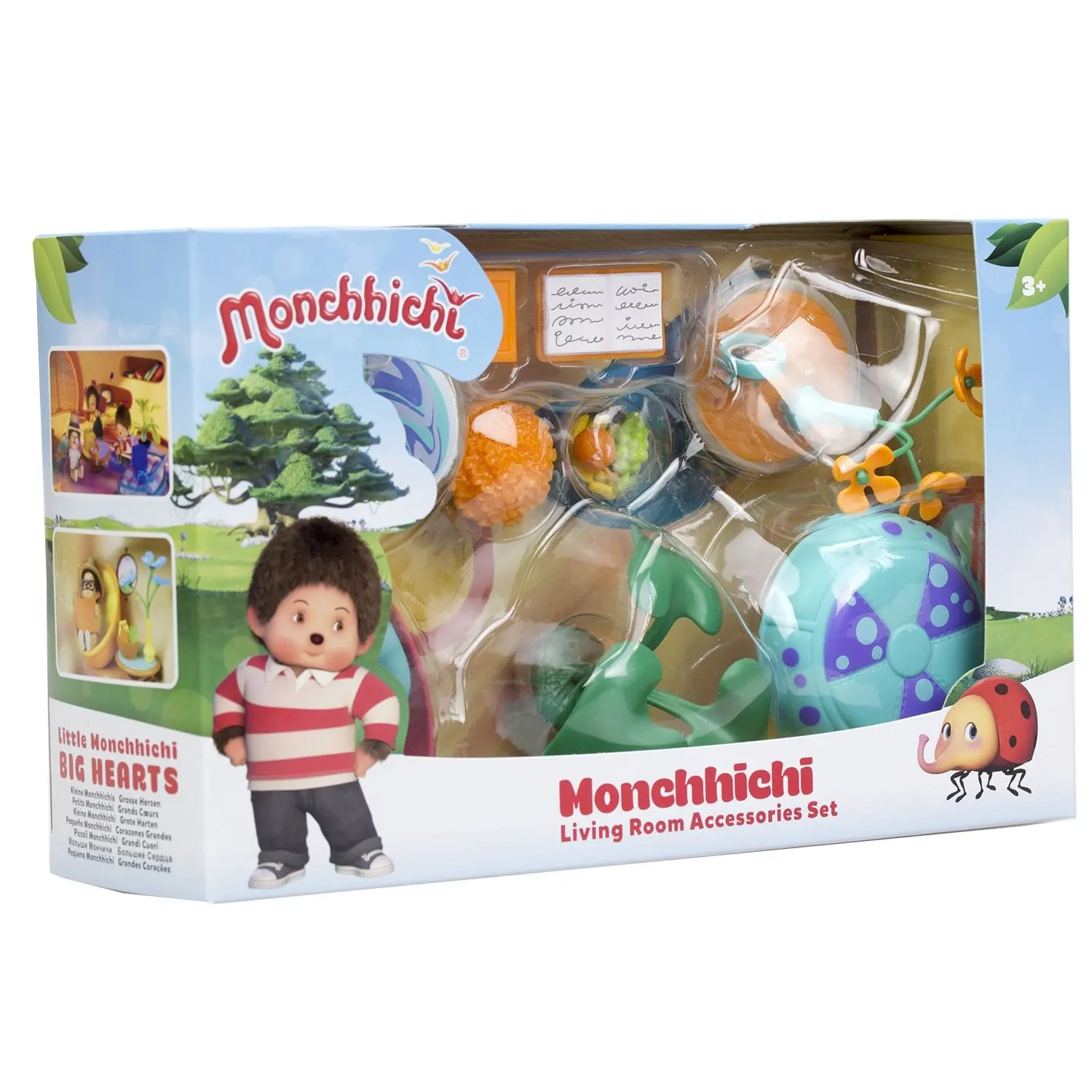 Набор аксессуаров для гостиной комнаты Monchhichi (с зеленым ковром) |