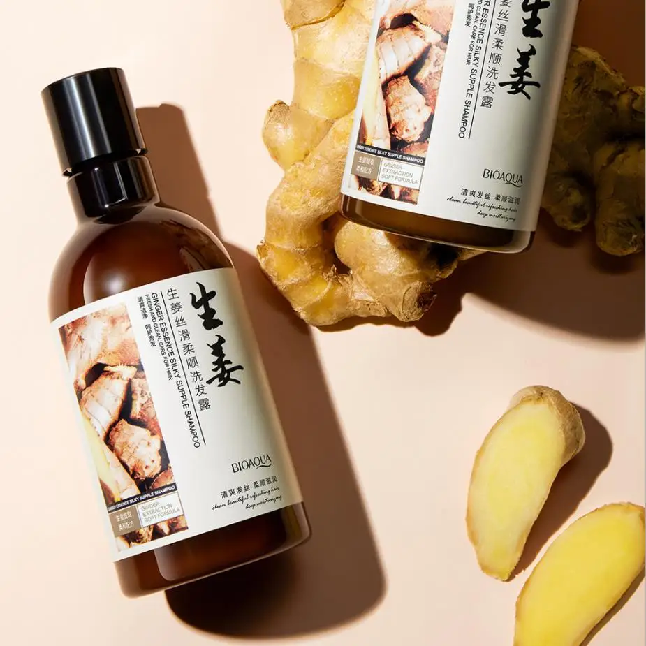 BioAqua Укрепляющий восстанавливающий шампунь с имбирем Ginger Essence Silky Supple Shampoo 250 мл |