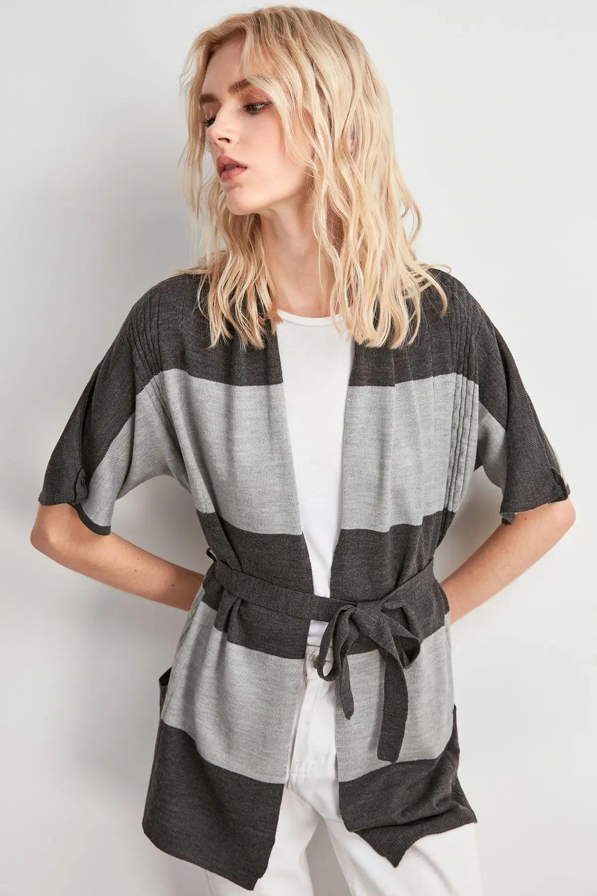 Trendyol свитер с поясом кардиган TWOAW20HI0277| |