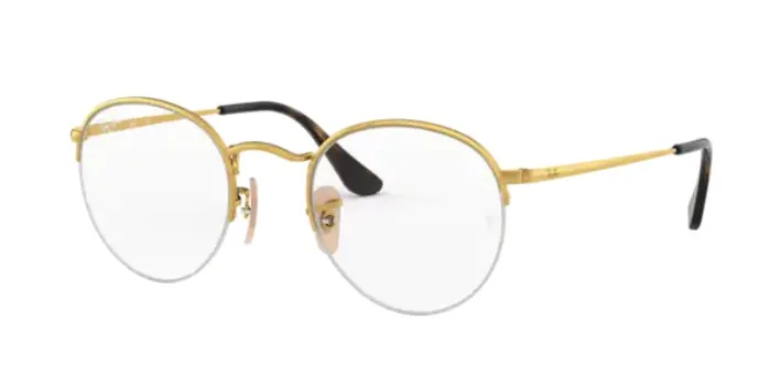 

Rayban ROUND GAZE 3947V 2500 51 Eyeglass Frame Desing Prescription Glasses Gold Frame High Quality