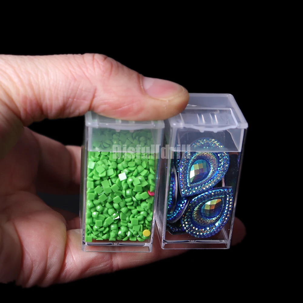 

36/72/120PC Bottles Transparent Container Case Diamond Painting Accessories Diamond Embroidery Beads Storage Box Organizer Tools