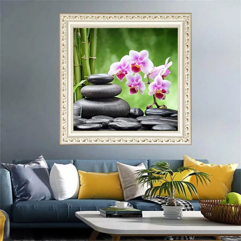 DIY 5D Алмазная мозаика картина вышивка крестиком Цветочная Орхидея Набор Алмазные