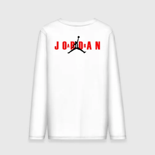 Мужской лонгслив хлопок AIR JORDAN (НА СПИНЕ). | Мужская одежда