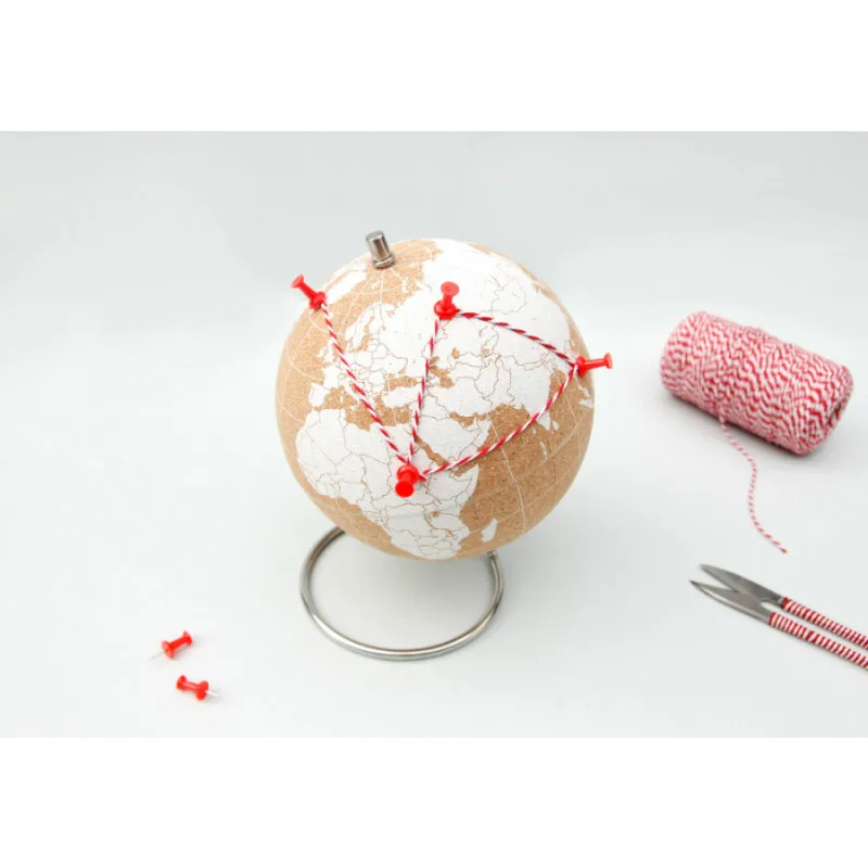 Глобус Cork Globe белый Ø14 см