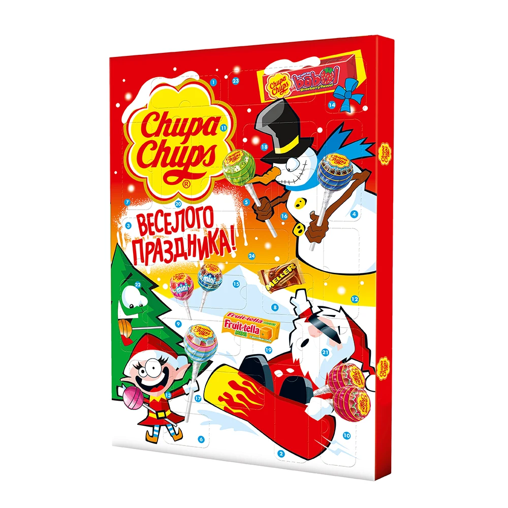 Chupa Chups, Fruittella Набор сладостей Новог...