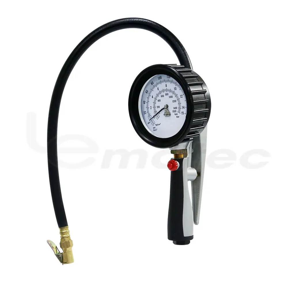 LEMATE Pro металлический насос для шин с манометром 220 PSI двойной воздушный автомобиля