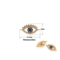 micropav%c3%a9 turkey evil eye connector charm discovery diy necklace pendant vintage bracelet jewelry making eye charm