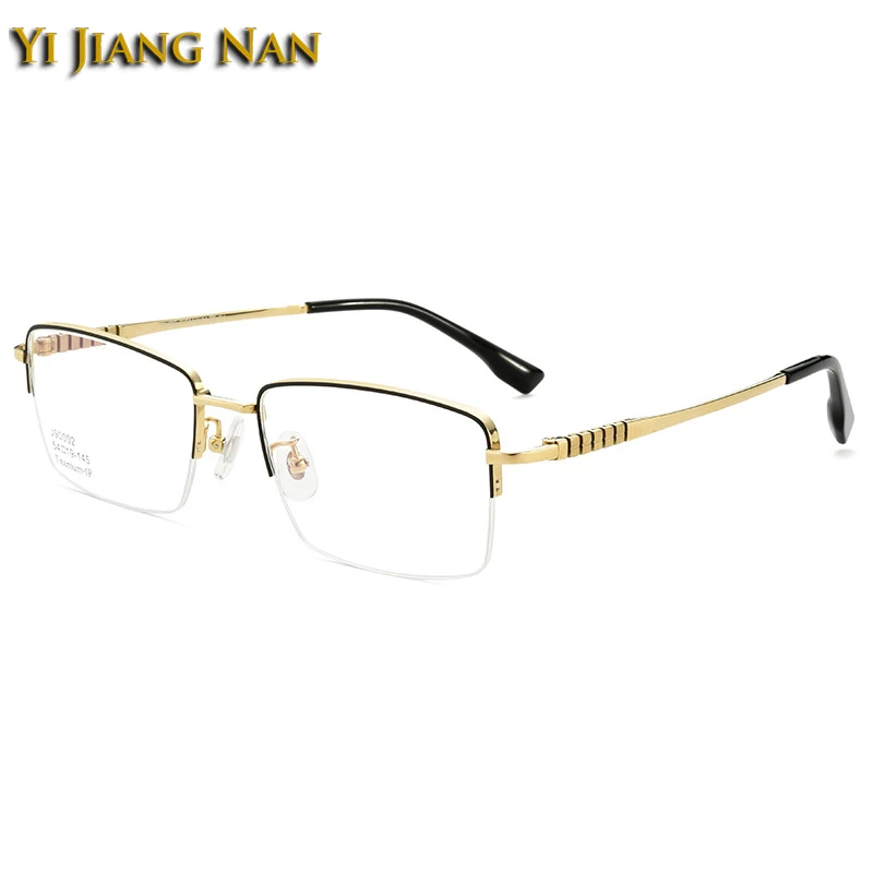 

Men Pure Titanium IP Plating Eyeglasses High Quality Optical Prescription Glasses Frame Light Spectacle Eyewear Not Lose Color