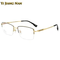 men pure titanium ip plating eyeglasses high quality optical prescription glasses frame light spectacle eyewear not lose color