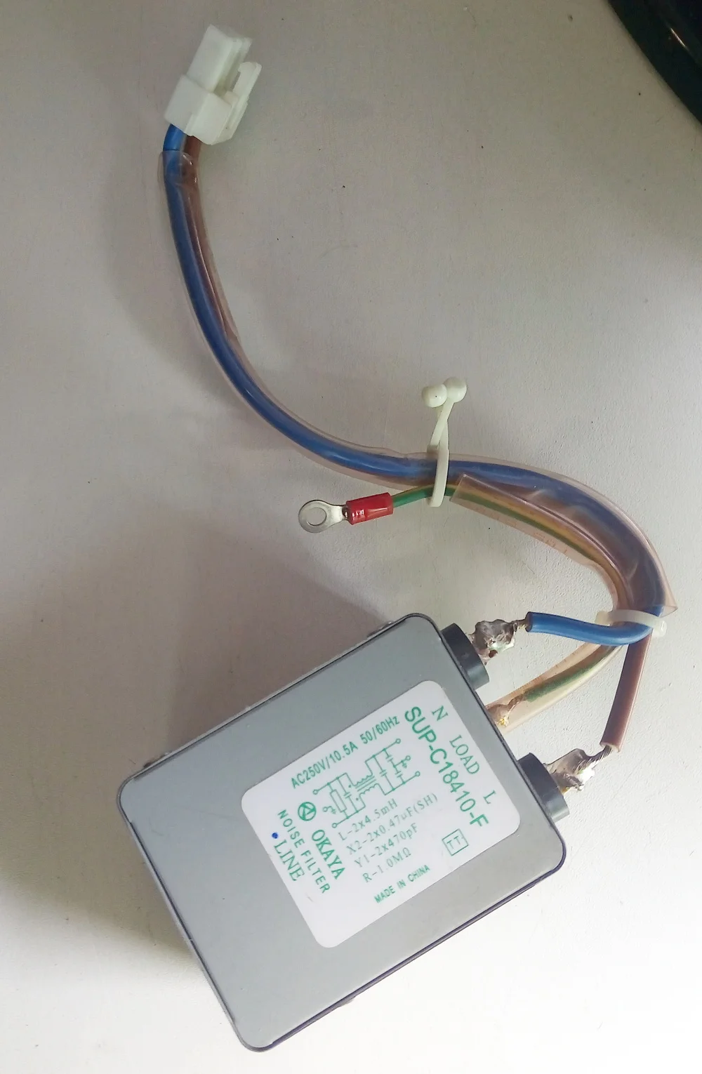 Фильтр сетевой SUP-C18410-F noise filter ac250v 10.5A 50/60Hz | Электроника