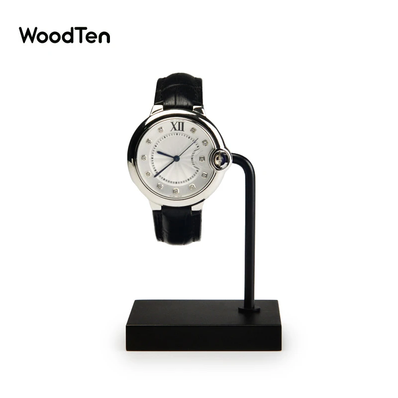 

WoodTen Watch Display Stand Metal & Acylic Jewelry Holder Watch Organizer Showcase Storage New Black / Rose