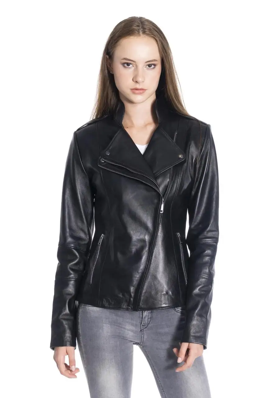 

Women Leather Jacket Genuine Real Leather Jacket leather Coat lambskin coat Female Jacket Genuine Leather Women's Black Coat