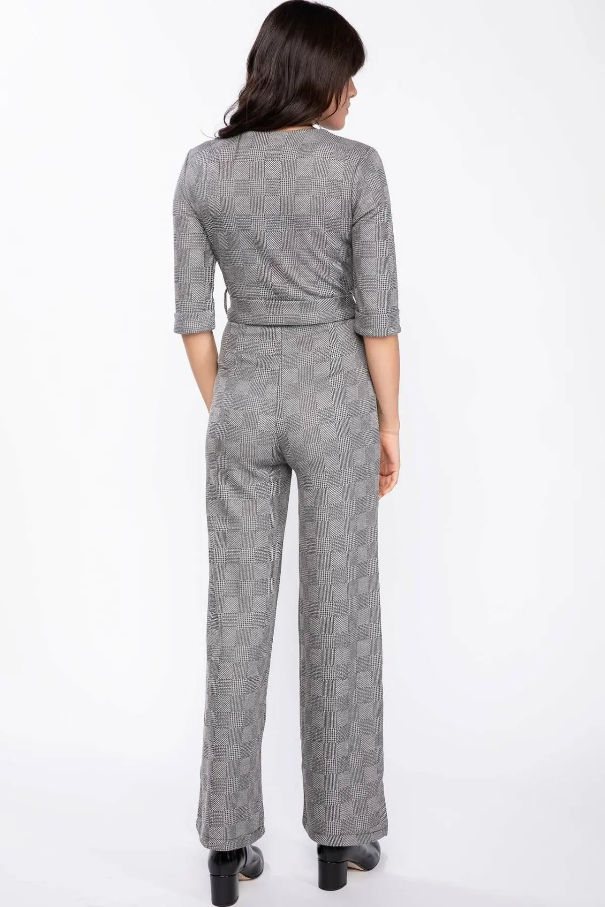 Дефакто Модный женский комбинезон с v-образным вырезом Женские повседневные