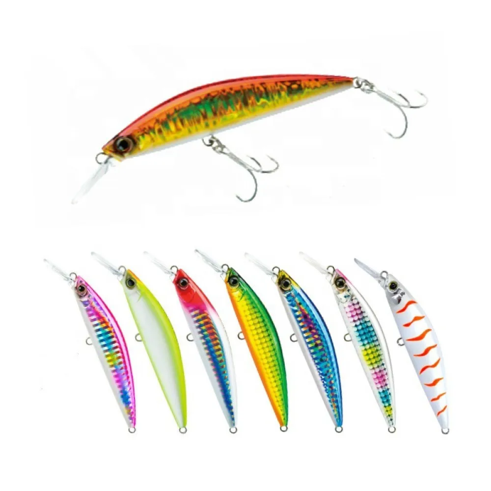 

5pcs 11cm 37g Minnow Fishing Lure Wobblers Bionic Bait Sink Long Shot Sinking Sea Fishing for Freshwater Bass Trout Lure Tackle