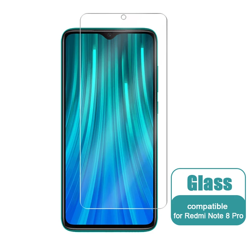 for Note8Pro Чехол для Xiaomi Redmi Note 8/Note 8 Pro жидкий силиконовый мягкий чехол для Redmi Note 8 задняя крышка и закаленное стекло - Цвет: for Note8Pro