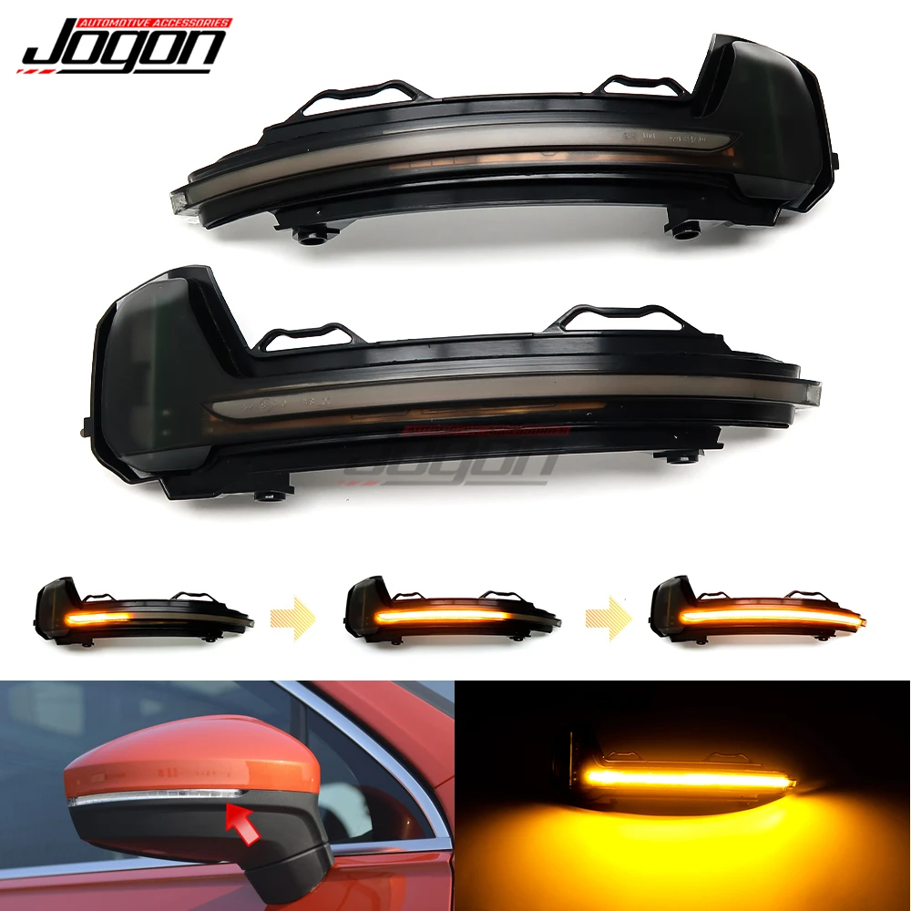 Светодиодный динамический поворотов последовательного боковое зеркало