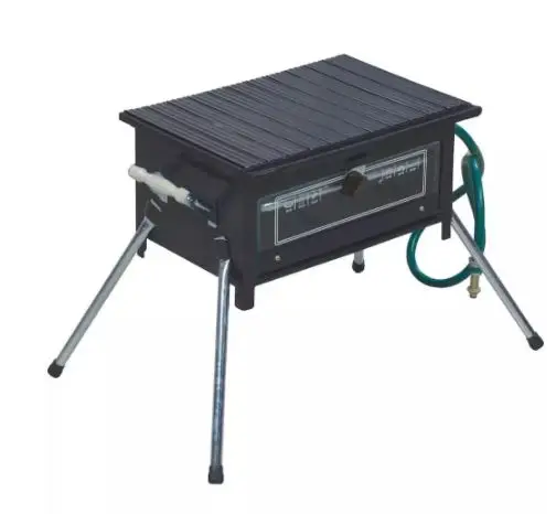 

Bodrum Portable Propane Gas Lava Stones Smokeless Grill Barbecue BBQ with Oven for Outdoor Picnic Camping Yachting Fishing Patio