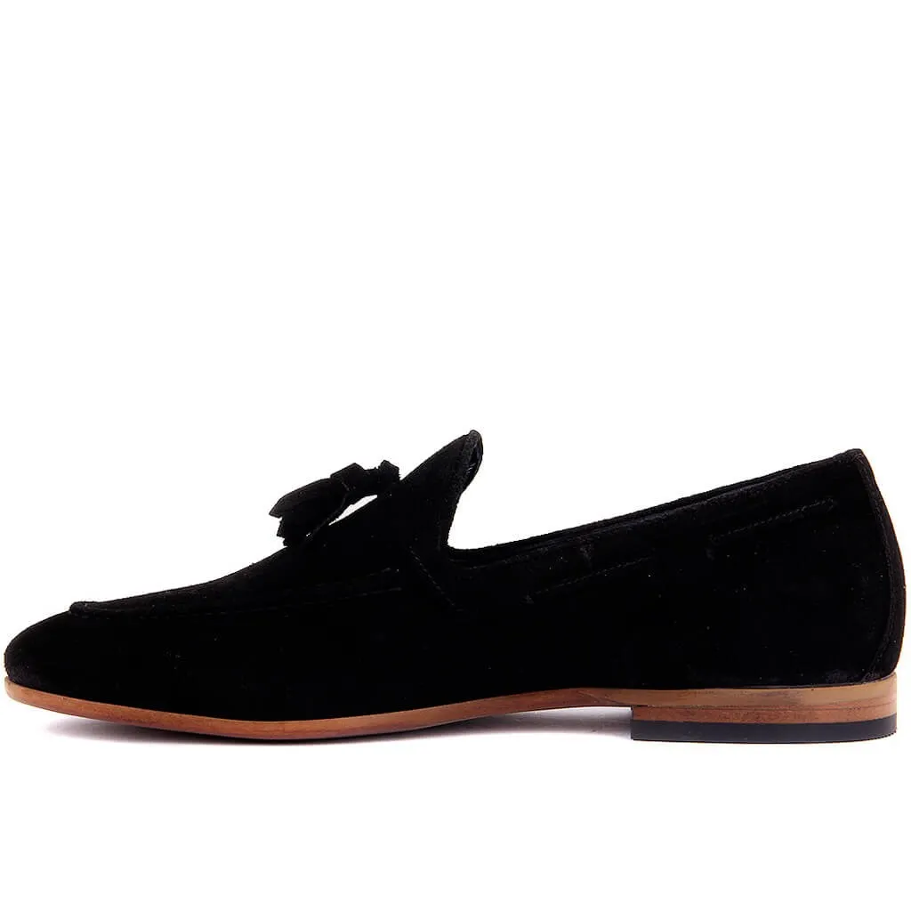 Мужская замшевая обувь Парус-Лейкерс черного цвета | Обувь