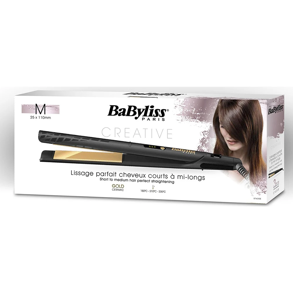 

Babyliss ST420E Gold Ceramic 235 C LED Display Hair Straightener,Automatic Closing,Lock System,LED Display,Auto Power Off