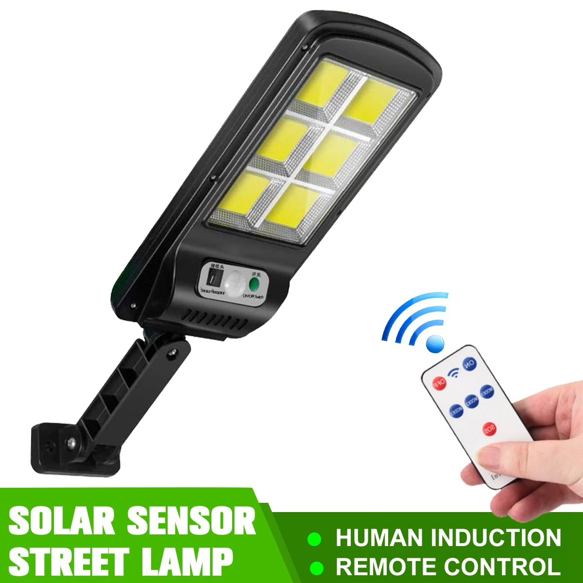 Солнечный COB движения Сенсор уличный светильник светодиодный аварийный