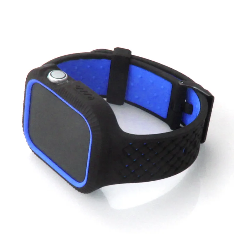 Чехол+ ремешок для часов Apple watch band 44 мм/40 мм iWatch band 42 мм 38 мм тканый силиконовый ремешок для часов Браслет Apple watch 5 4 3 21 40