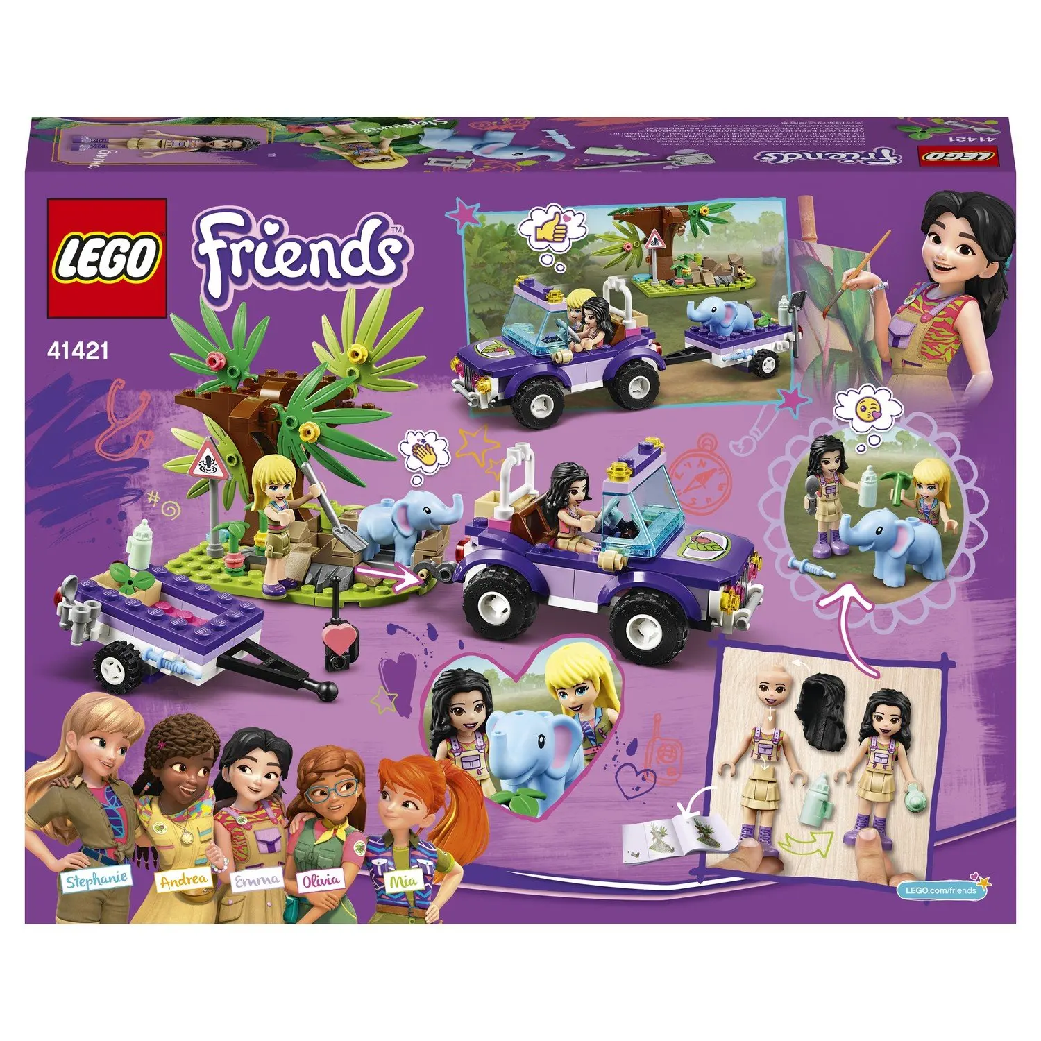 Lego Friends 41421 Джунгли спасение слонёнка |