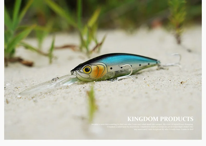 Kingdom Fishing Приманка подвесной гольян 60 мм 7,2 г 70 мм 10 г крепкие крючки искусственные жесткие Джеркбейт воблеры шесть цветов Модель 5502