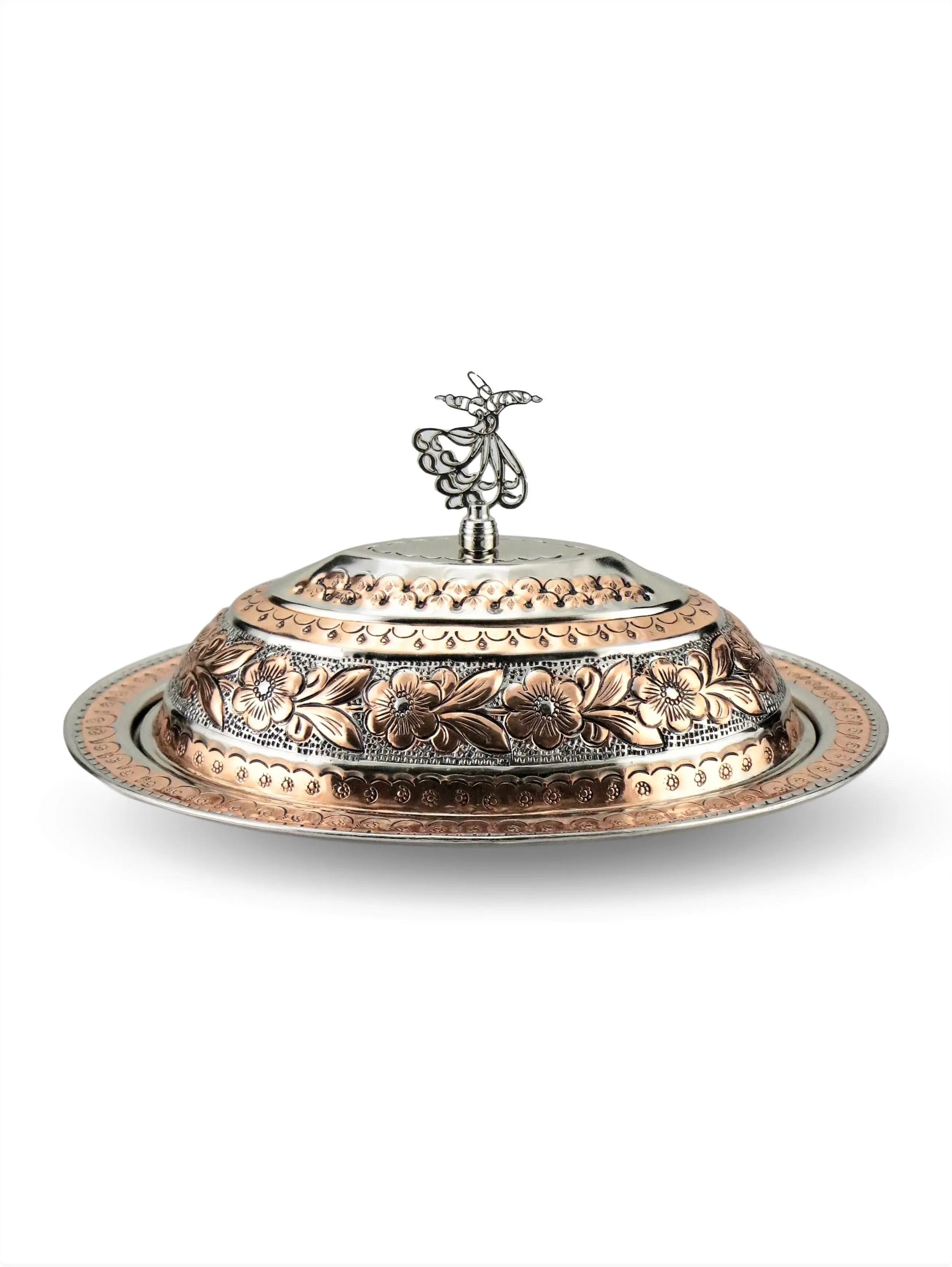 

Morya Copper Dinner Plates Serving Dishes Dessert Cake Tray Western Steak Tray Handcrafted Kitchen Plates Restaurant Tableware