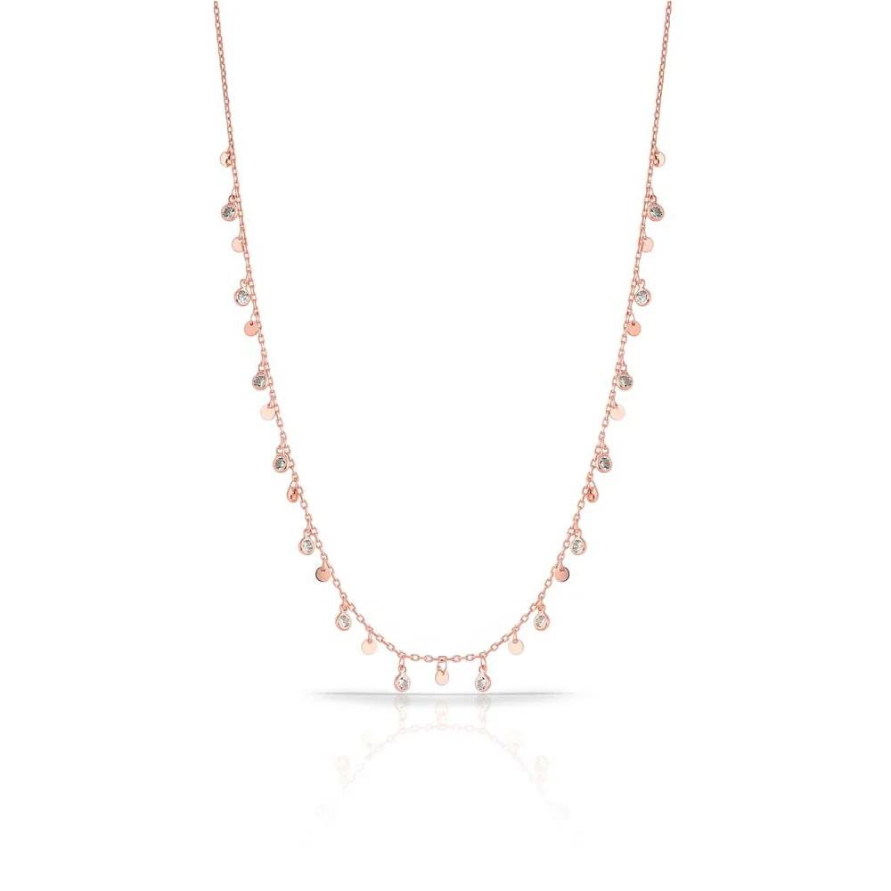 Stylish Scatters Necklace Jewelry Pendant 925 Sterling Silver Featuring Zircon with Chain | Украшения и аксессуары