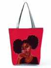 Крутая сумка через плечо с красным принтом в стиле афродевушки, подходящая ко всему модная сумка, Экологичная практичная сумка-тоут, практичные пляжные сумки