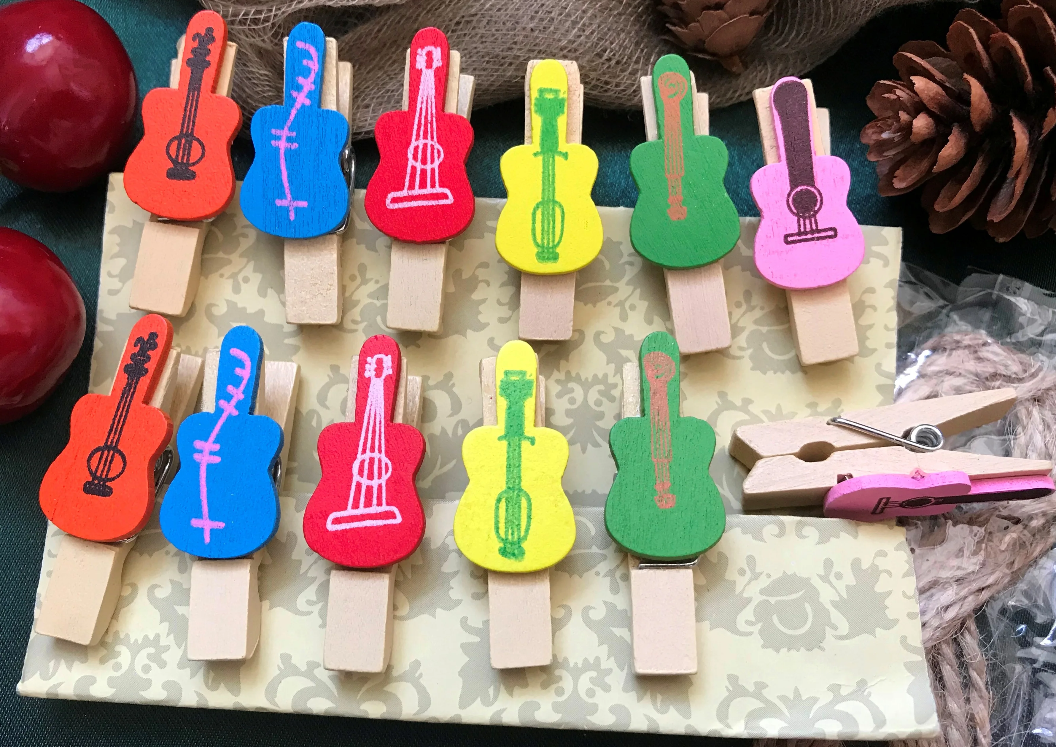 12 шт. прищепка искусство рисования картины Деревянные прищепки специальные