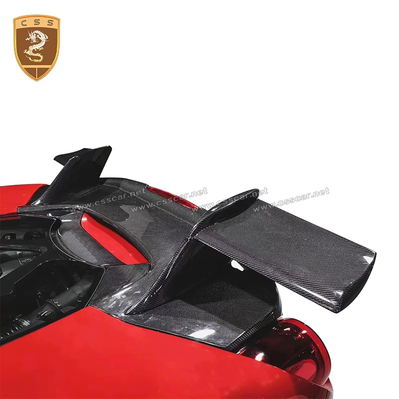 

Заднее крыло из углеродного волокна для Ferari 488, задний спойлер из углеродного волокна для Ferari 488 spider, стиль 488 м, задний спойлер