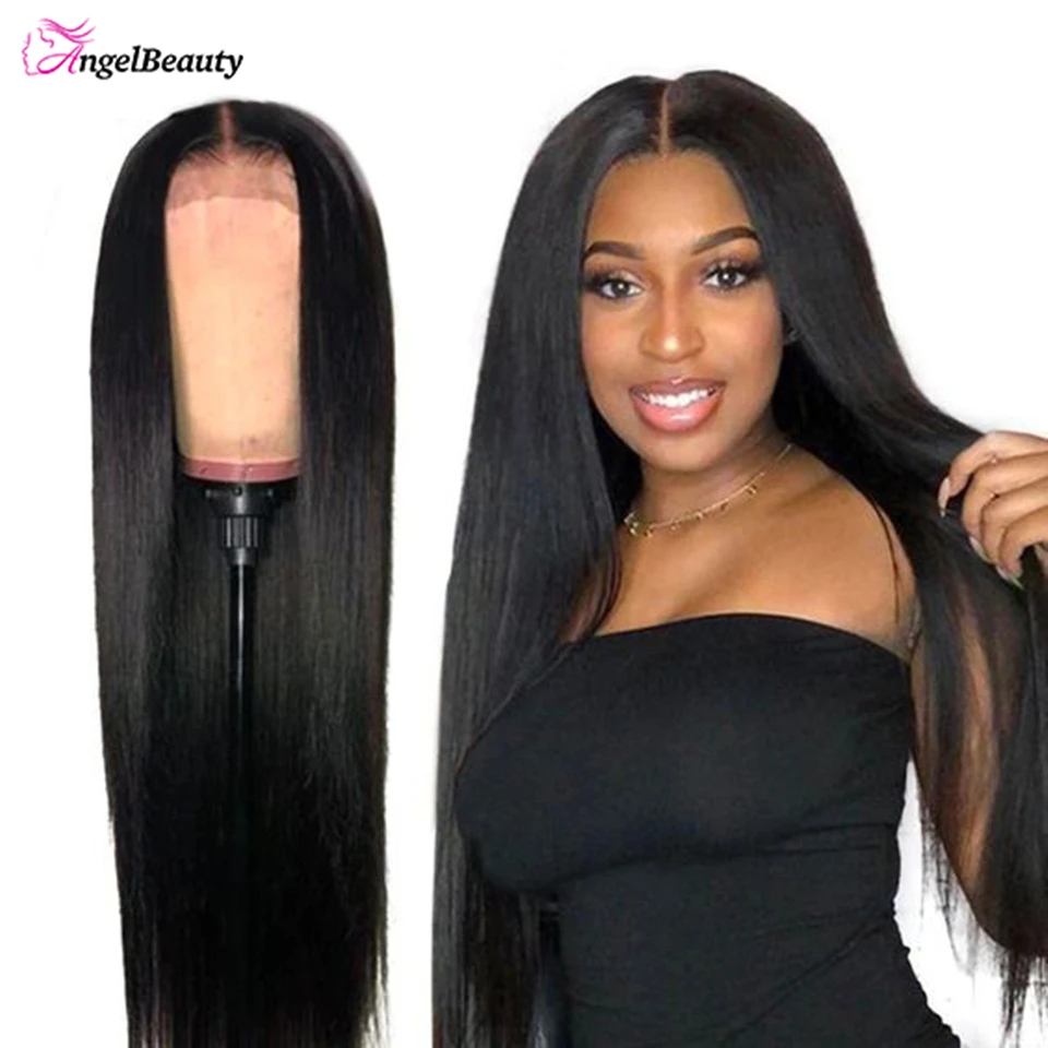 Hd Transparent 13x4 Lace Front Human Hair Wigs For Women Brazilian Straight Remy Lace Frontal Wigs Bone Straight Closure Wigs