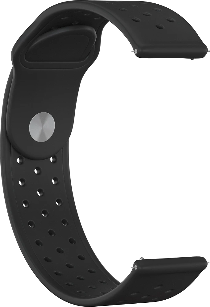 Ремешок силиконовый GSMIN Sport Edition 20 для Samsung Galaxy Watch 4 Classic 46мм (Черный) | Наручные часы