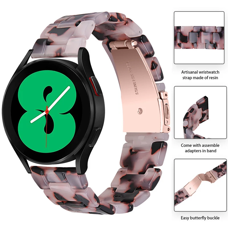 

Ремешок полимерный для Samsung Galaxy Watch 4 40 мм 44 мм, классический браслет для смарт-часов Huawei GT 2/2e/3/Pro, 42 мм 46 мм, 20 мм