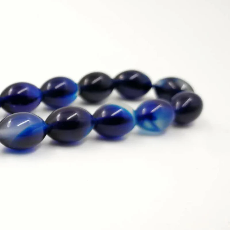 Синий светящийся тасбих мусульманский каучуковый четки все новое misbaha Eid подарок