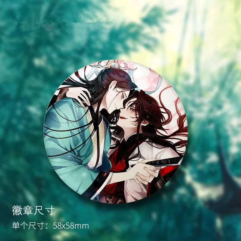 Металлическая брошь на рюкзак для косплея Шэнь цинцю Луо бинге из аниме Злодей -