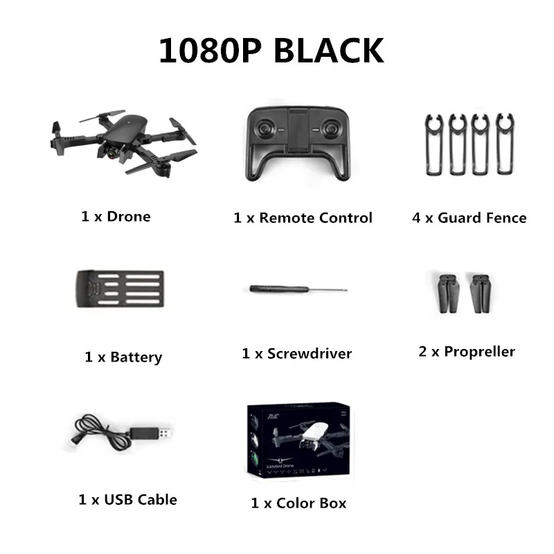 black R8 складной Радиоуправляемый квадрокоптер 4k селфи Дрон HD Двойная камера FPV Божья коровка высота удержания оптическая камера потока Дрон вертолет - Color: black