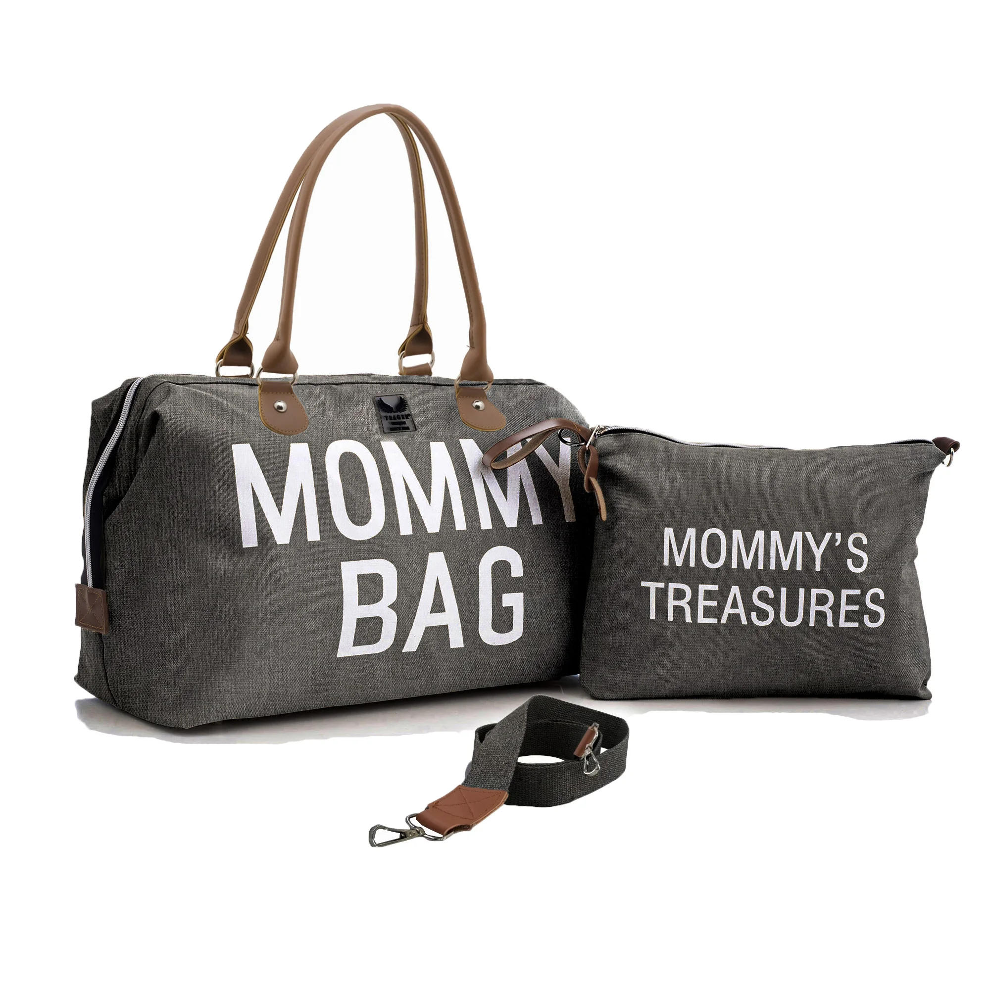 

Diaper Bag Tote, Chqel Mommy Bag for Hospital & Maternity Mommy's with Treasures Bag, large Capacity Weekender Travel Bag g