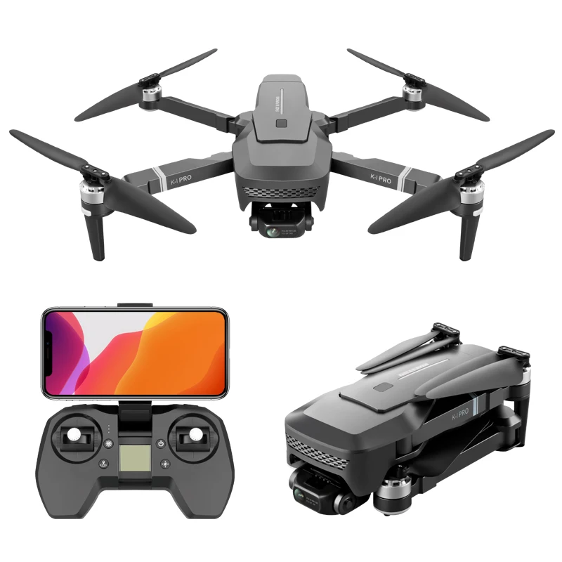 HD Камера K1 PRO дрона с дистанционным управлением GPS 4K двойной широкий оптики потока