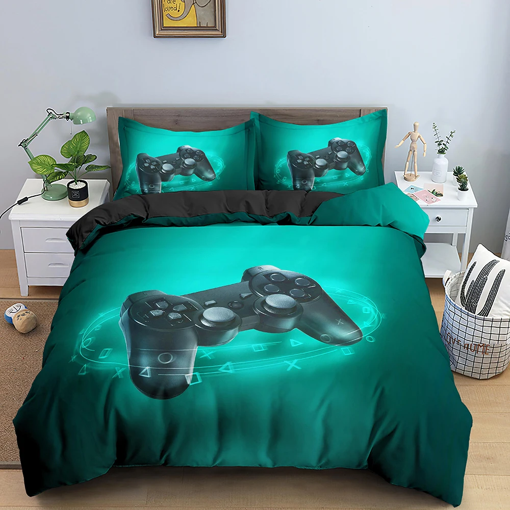 video game bed sets for boys gamer comforter gaming themed bedroom decor game bedding set home textile free global shipping
