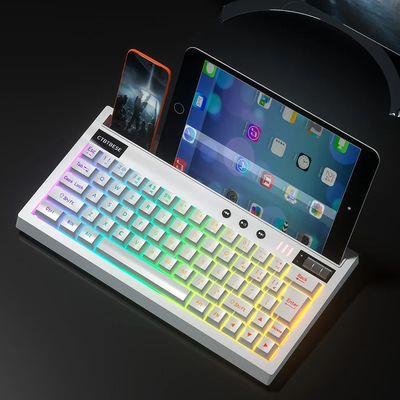 2022 Gaming office Keyboard RGB LED Backlight Plug And Play White/Black Ergonomic Design Waterproof |