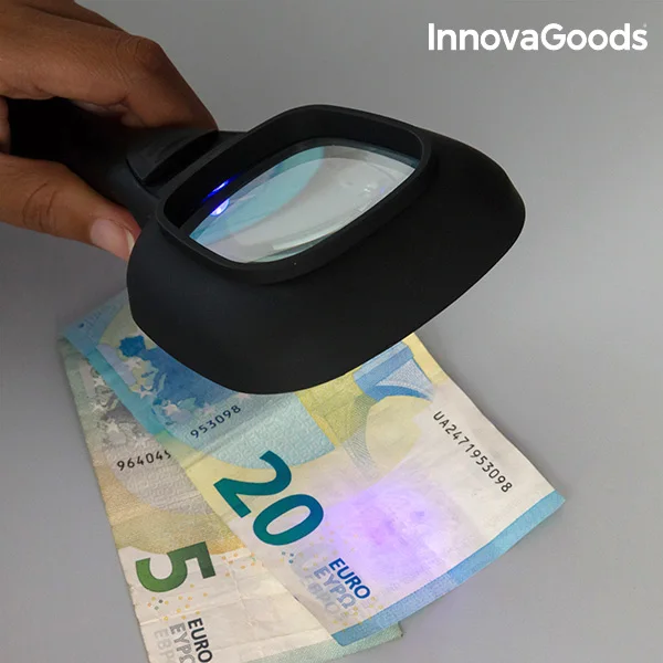 InnovaGoods ультрафиолетовое светодиодный светодиодное увеличительное стекло 3X|Лупы|