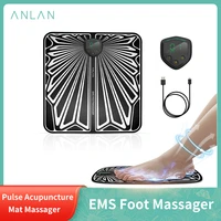 anlan ems foot massager health care mat massageador pulse acupuncture relaxation terapia fisica stress relief