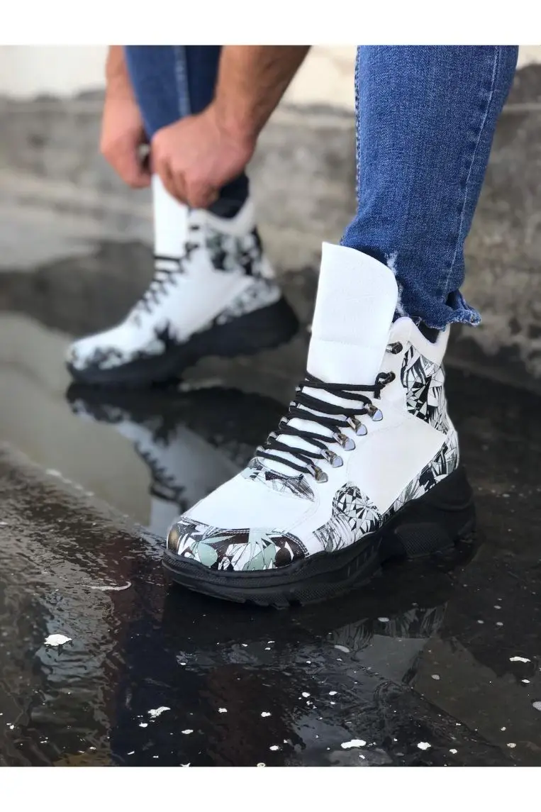 Длинные ботинки на шнуровке Babba WG07, Мужская зимняя Стильная Повседневная стильная почтовая обувь для мужчин Длинные ботинки на шнуровке Babba WG07, Мужская зимняя Стильная Повседневная стильная почтовая обувь для мужчин