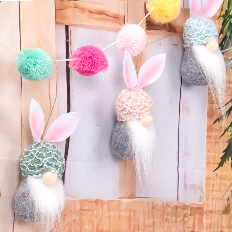 

Easter Faceless Gnome Rabbit Doll Easter Decoration for Home Bunny Ornaments DIY Craft Kids Gift Easter Party Favor Gift